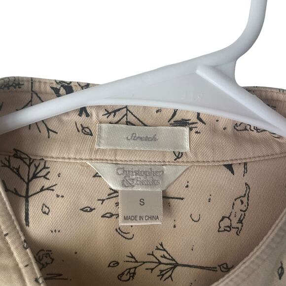Christopher‎ & Banks Vintage Size Small Novelty Print Fall Rain Print Jacket - Picture 5 of 11